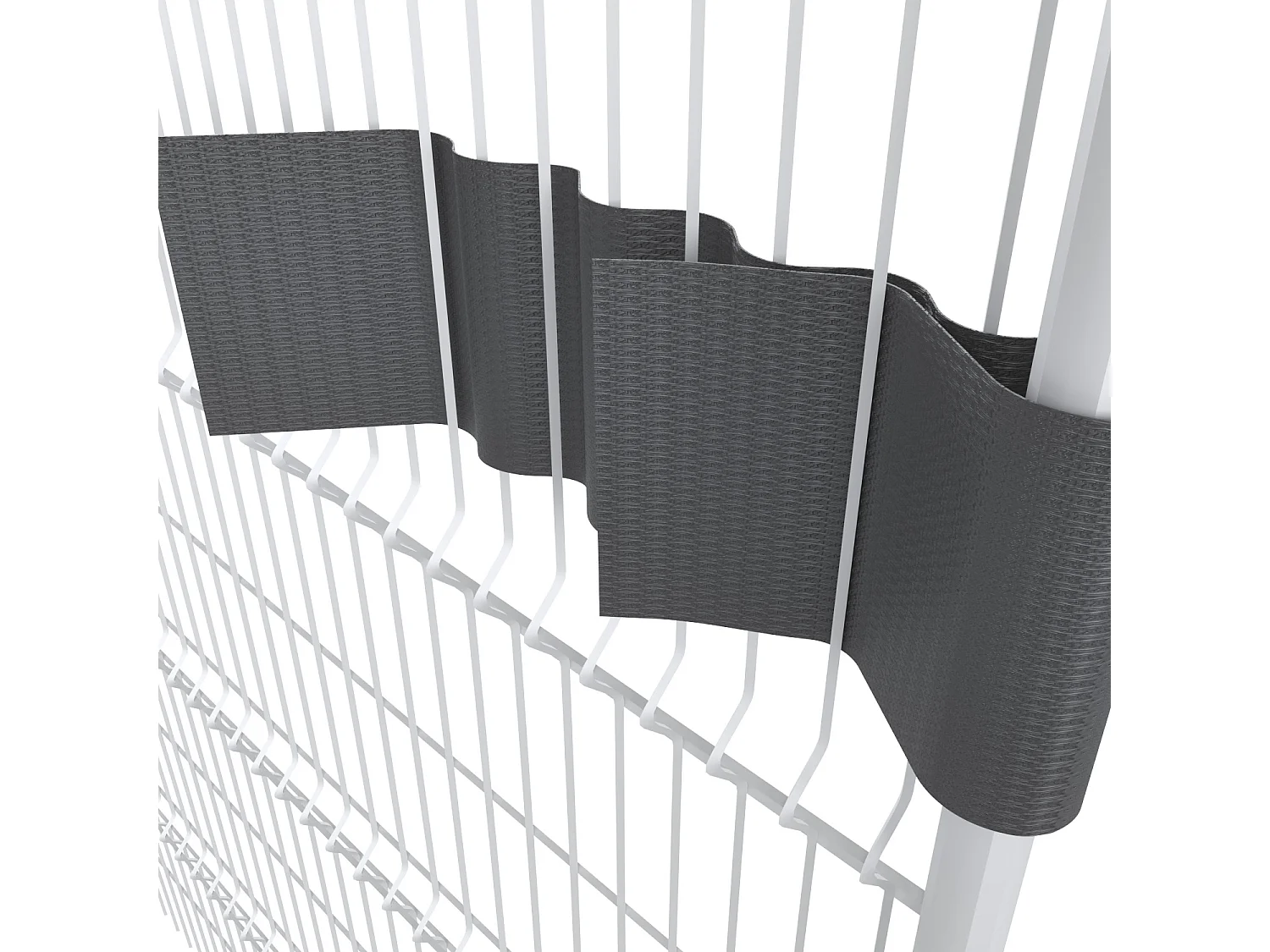 Schermo Privacy In PVC Per Recizioni A Doppia Sbarra Doppio Picchetto Rete Frangivista Per Giardino Terrazzo 450 g/m² Resiste Alle Intemperie Vento 35 m x 19 c