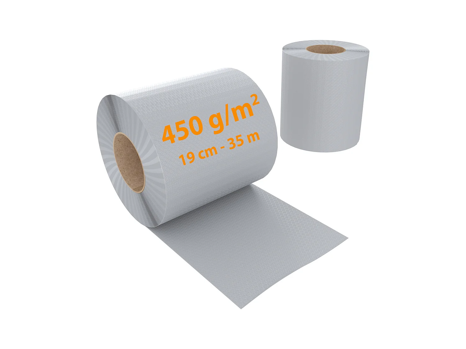 Schermo Privacy In PVC Per Recizioni A Doppia Sbarra Doppio Picchetto Rete Frangivista 450 g\/m\u00b2 35 m x 19 cm Con Clip Fissaggio Grigio Chiaro