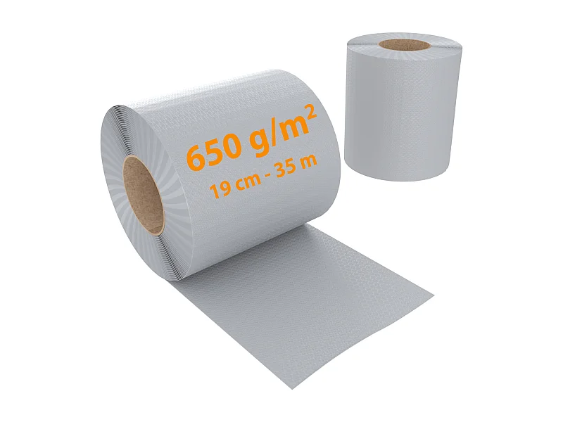 Schermo Privacy In PVC Per Recizioni A Doppia Sbarra Doppio Picchetto Rete Frangivista Per Giardino Terrazzo 650 g/m² Resiste 35 m x 19 cm Con Clip Grigio Chiaro