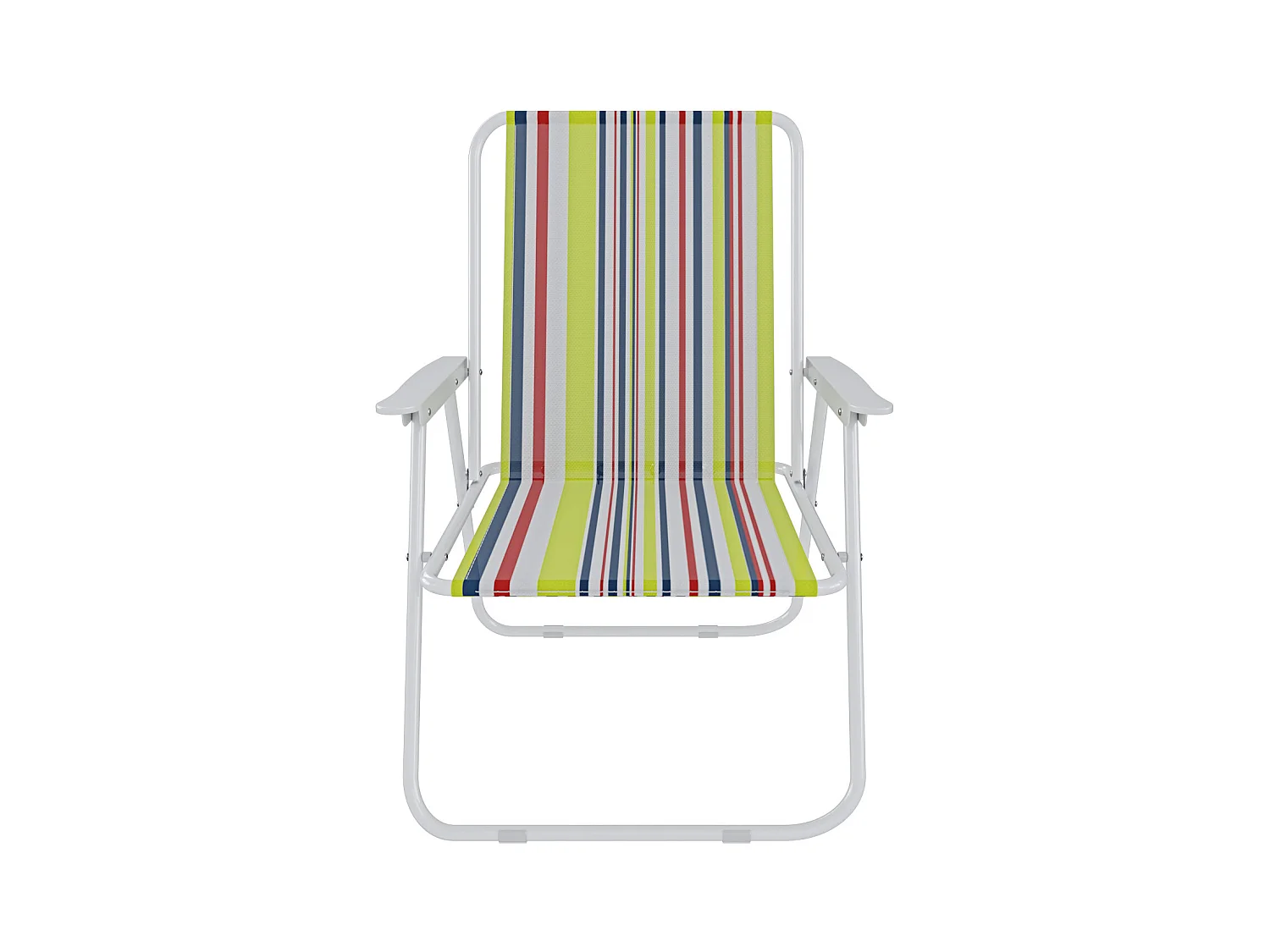 Sedia Pieghevole Da Spiaggia Campeggio Camping Leggera E Resistente In Metallo In Tessuto Oxford 600D Con Braccioli Seggiola Verde Blu Rosso