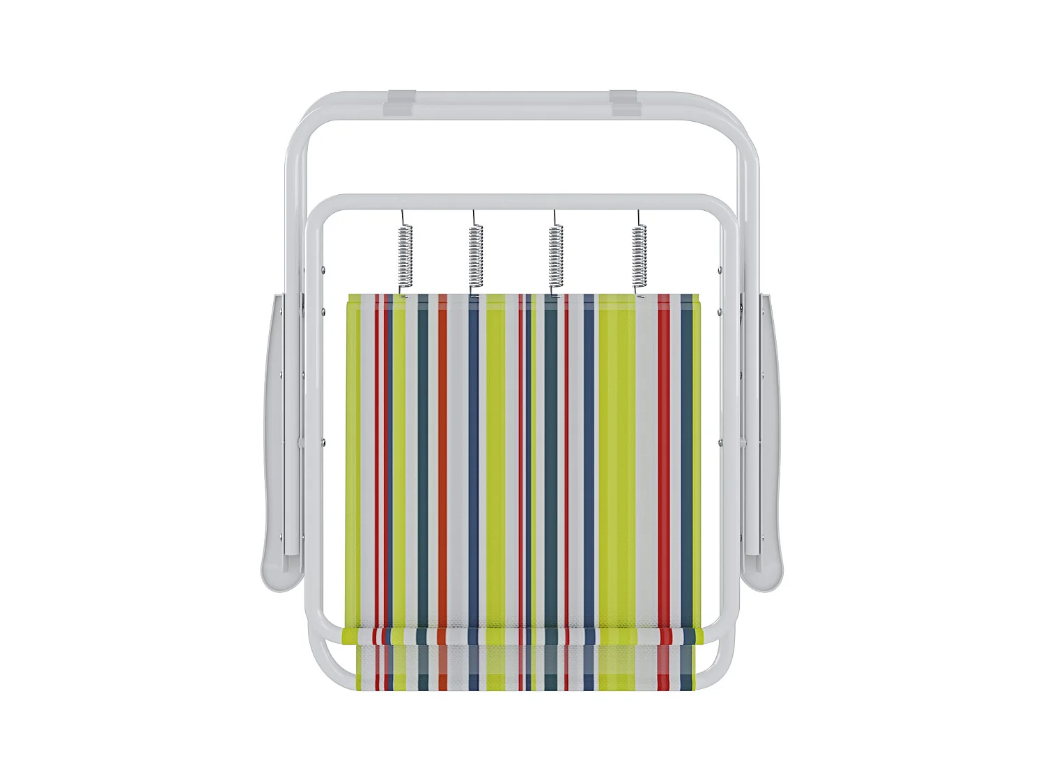 Sedia Pieghevole Da Spiaggia Campeggio Camping Leggera E Resistente In Metallo In Tessuto Oxford 600D Con Braccioli Seggiola Verde Blu Rosso