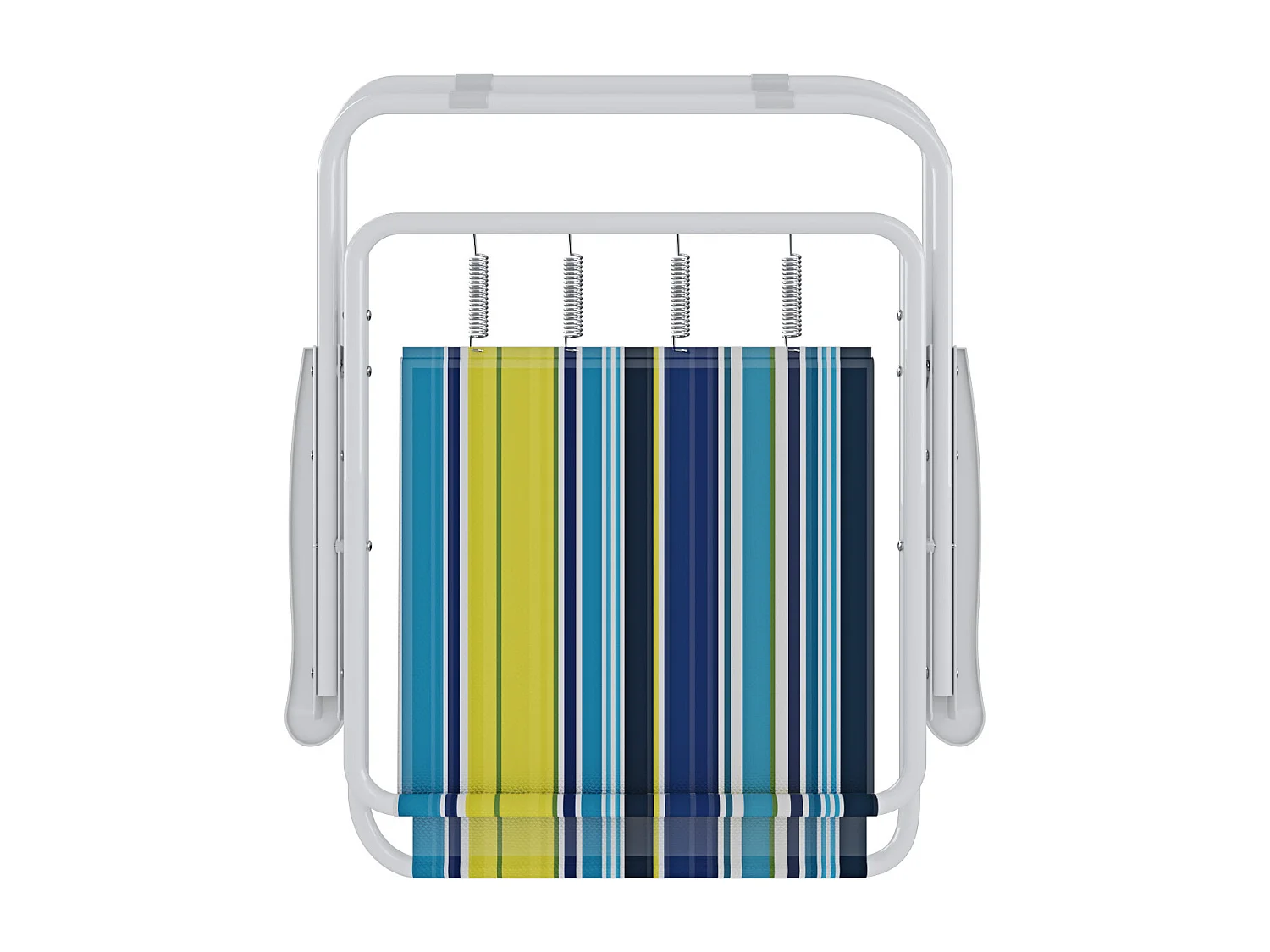 Sedia Pieghevole Da Spiaggia Campeggio Camping Leggera E Resistente In Metallo In Tessuto Oxford 600D Con Braccioli Seggiola Pesca Multicolore Giallo