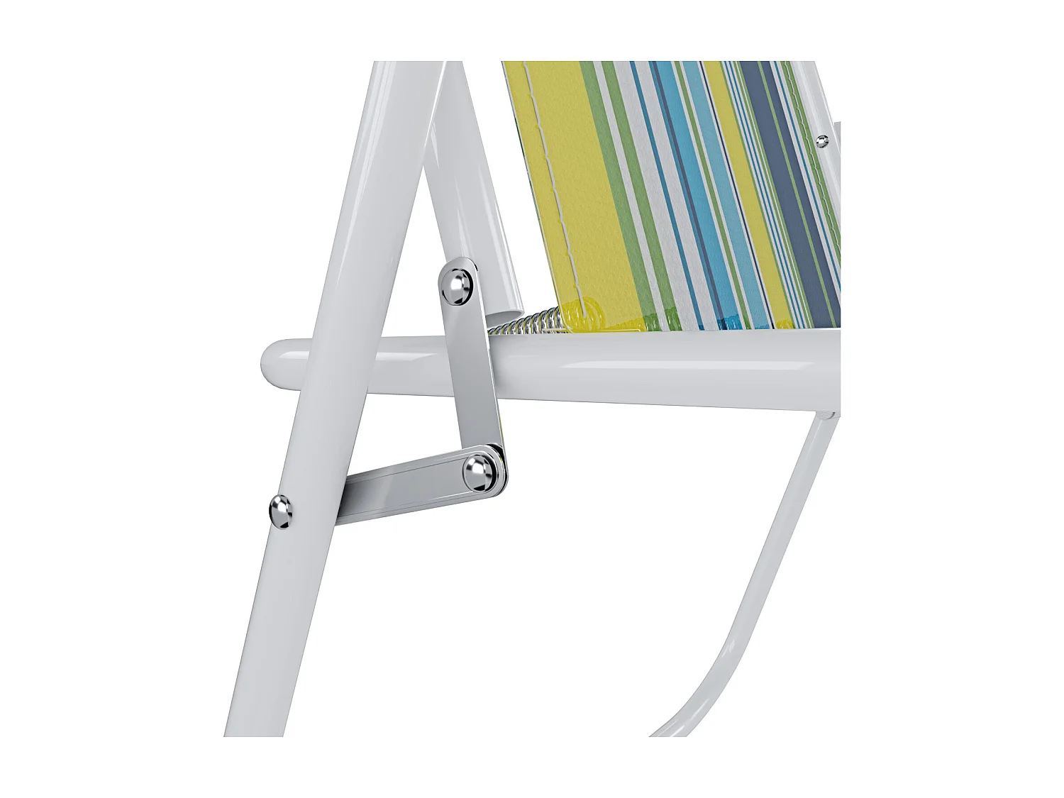 Sedia Pieghevole Da Spiaggia Campeggio Camping Leggera E Resistente In Metallo In Tessuto Oxford 600D Con Braccioli Seggiola Verde Azzurro Giallo