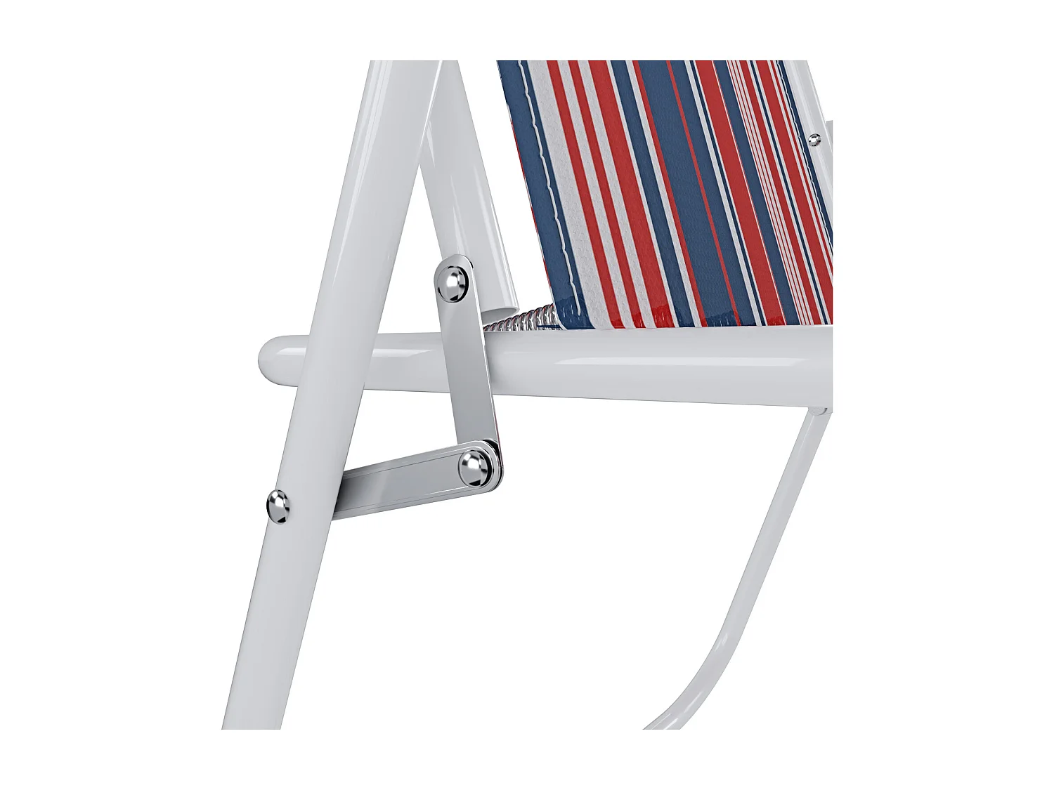 Sedia Pieghevole Da Spiaggia Campeggio Camping Leggera E Resistente In Metallo In Tessuto Oxford 600D Con Braccioli Seggiola Multicolore Rosso Blu