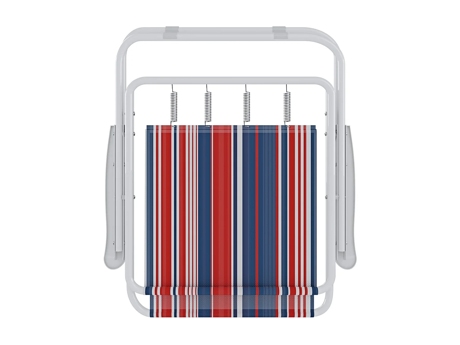 Sedia Pieghevole Da Spiaggia Campeggio Camping Leggera E Resistente In Metallo In Tessuto Oxford 600D Con Braccioli Seggiola Multicolore Rosso Blu