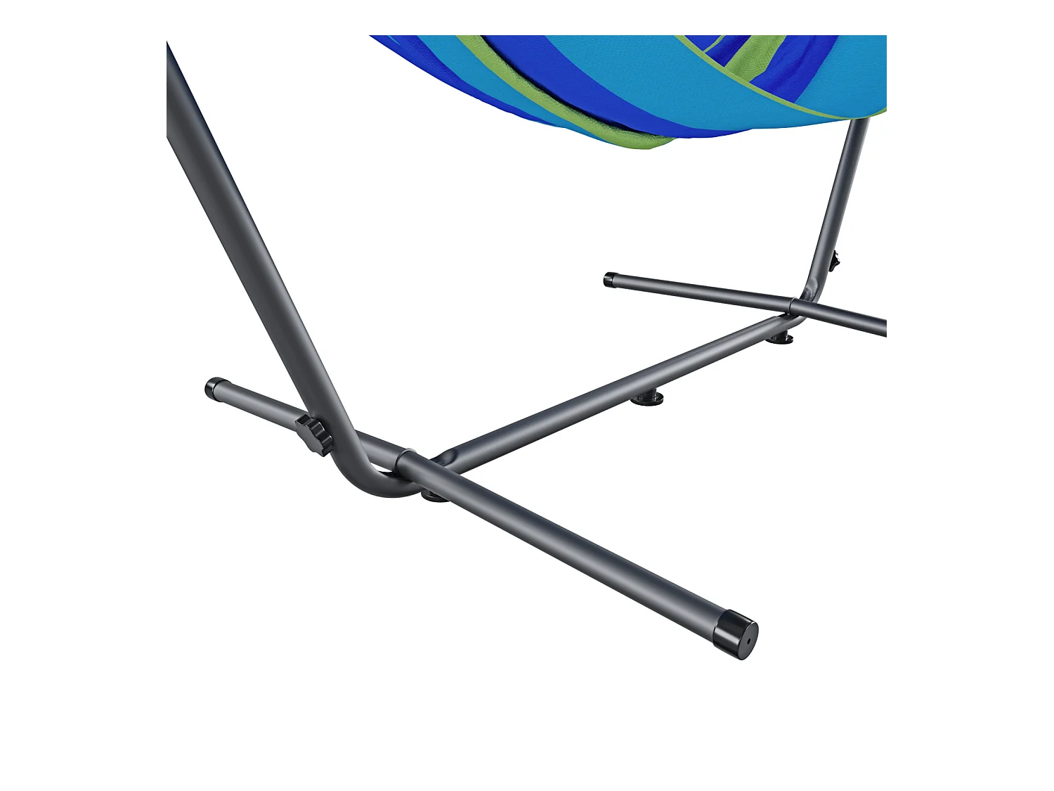 Amaca Da Giardino Con Supporto In Acciaio Portata 200 Kg Altezza Regolabile Telo Cotone Resistente Amaca Brasiliana Esterno Piscina Con Borsa 265 x 110 x 100 Cm Blu