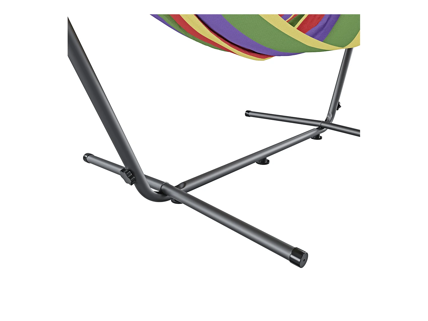 Amaca Da Giardino Con Supporto In Acciaio Portata 200 Kg Altezza Regolabile Telo Cotone Resistente Amaca Brasiliana Esterno Con Borsa 265 x 110 x 100 Cm Rosso