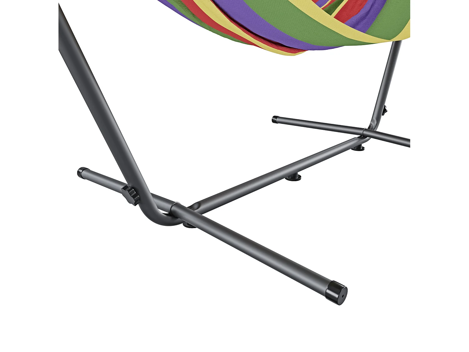 Amaca Da Giardino Con Supporto In Acciaio Portata 200 Kg Altezza Regolabile Telo Cotone Resistente Amaca Brasiliana Esterno Con Borsa 265 x 110 x 100 Cm Rosso