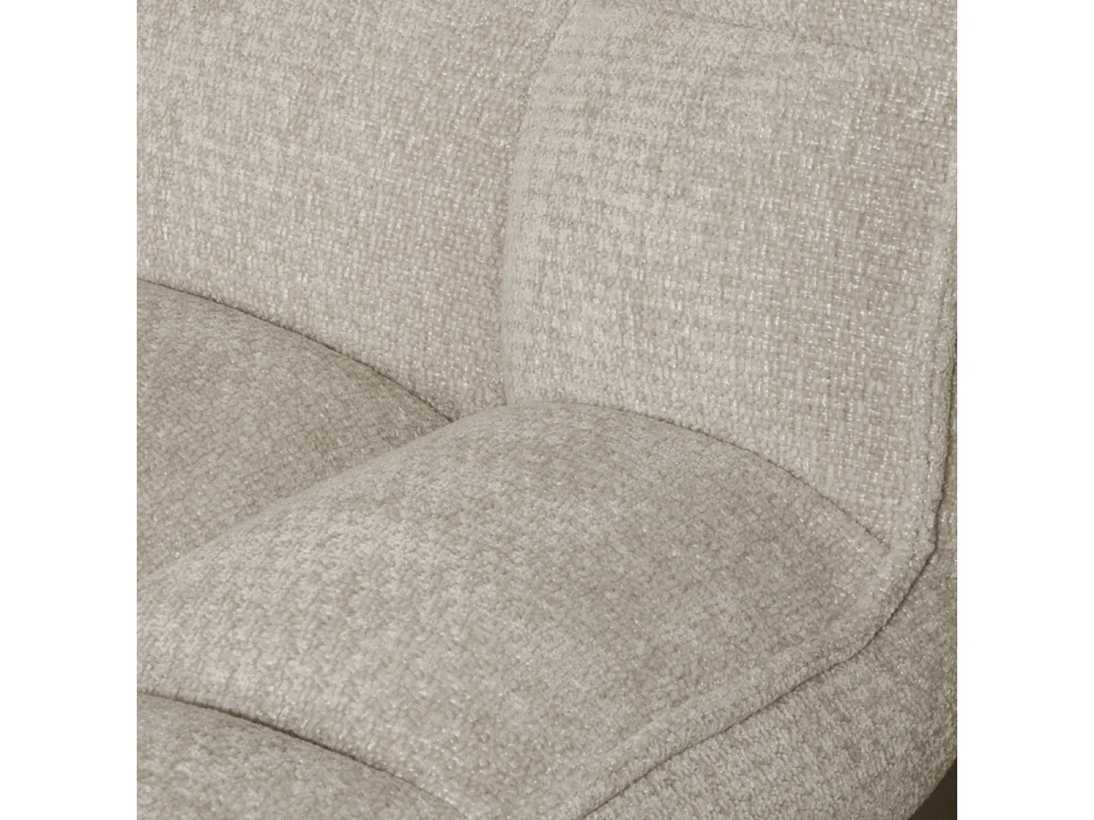 Fauteuil Vince - Argile - Tissu - 63x74x91 cm