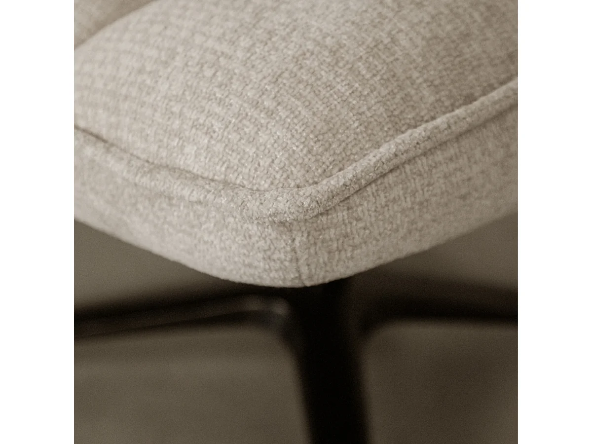 Fauteuil Vince - Argile - Tissu - 63x74x91 cm