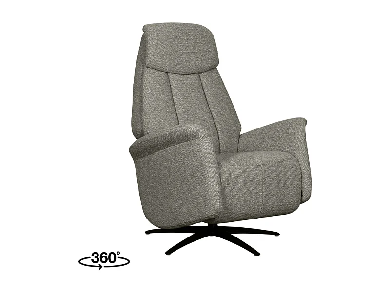 Fauteuil Oslo - Gris truffe - Boucle