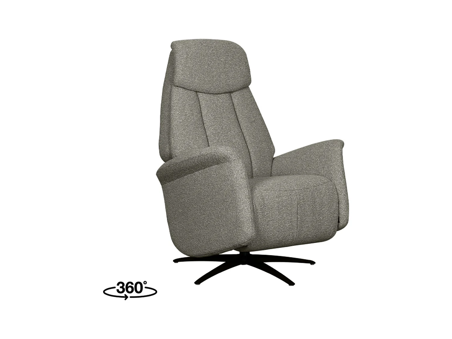 Fauteuil Oslo - Gris truffe - Boucle