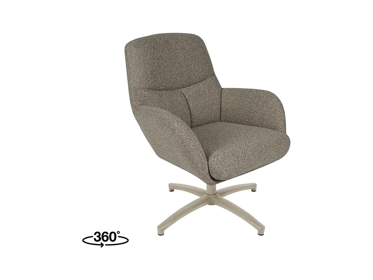 Fauteuil Chill Zone - Gris Truffe - Boucle