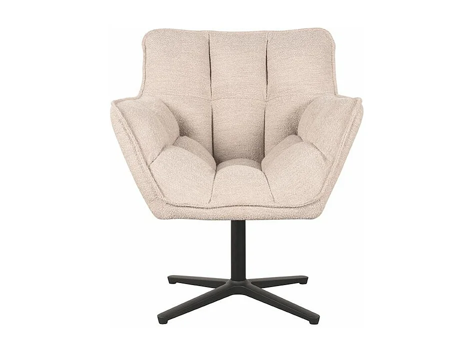 Fauteuil Ian 76x72x87 cm - Naturel - Boucle