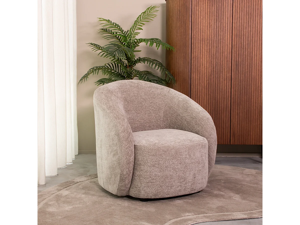 Fauteuil Alby - Pierre - Tissu