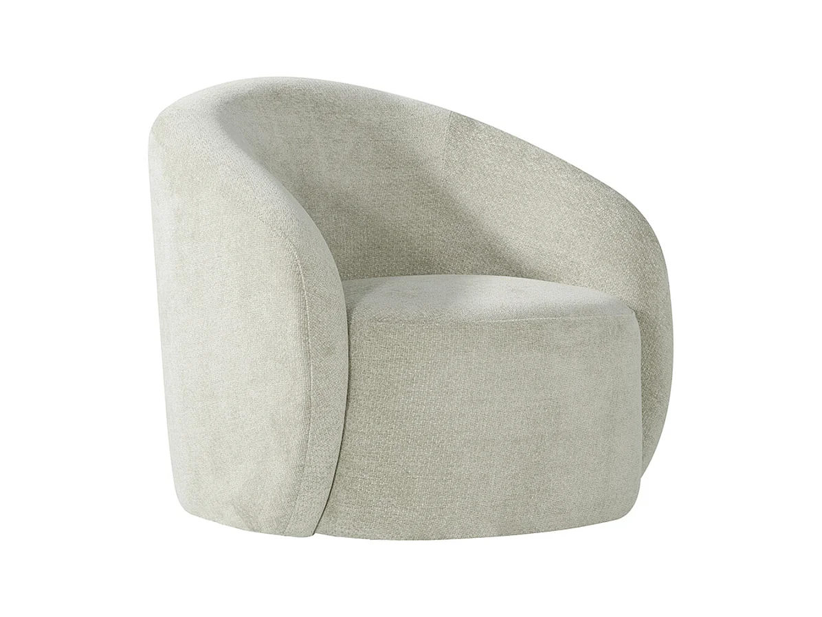 Fauteuil Alby - Naturel - Tissu