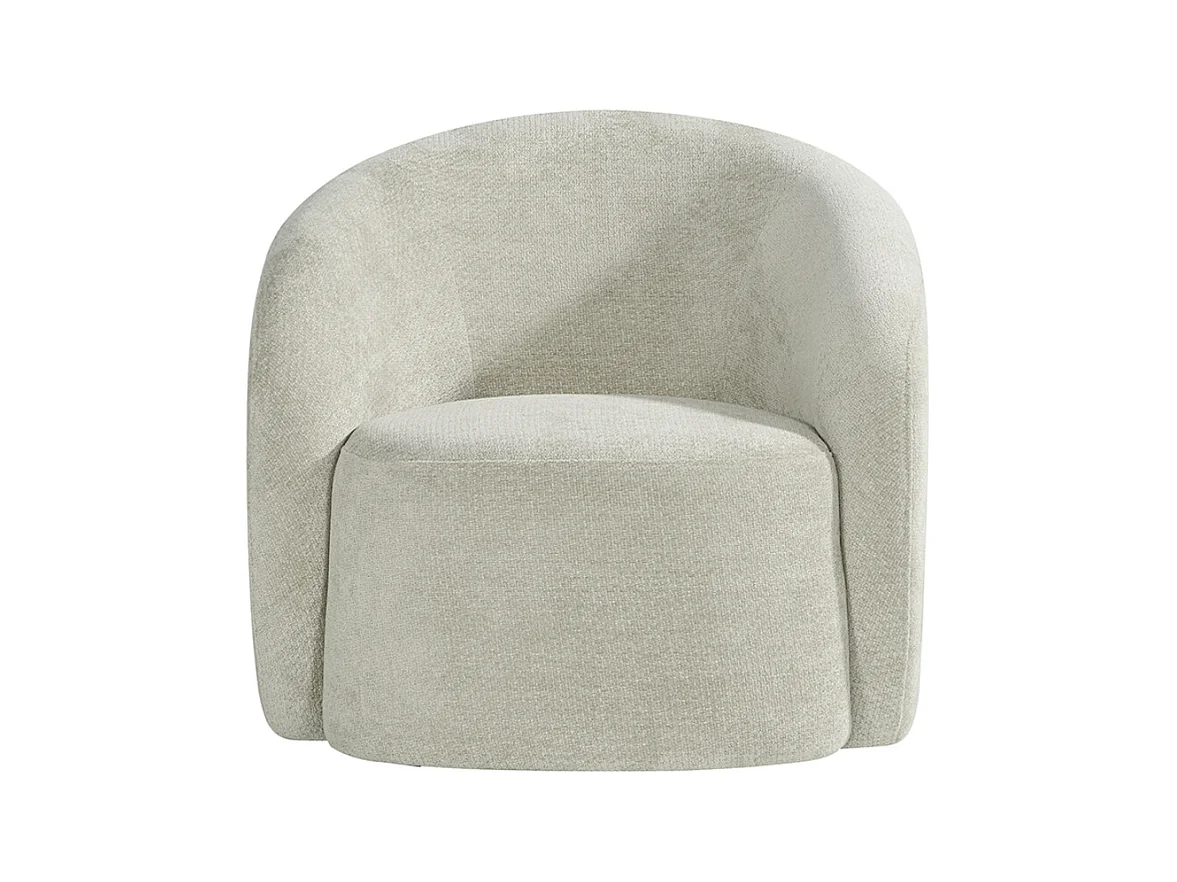 Fauteuil Alby - Naturel - Tissu