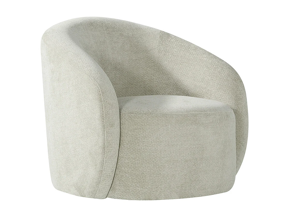 Fauteuil Alby - Naturel - Tissu