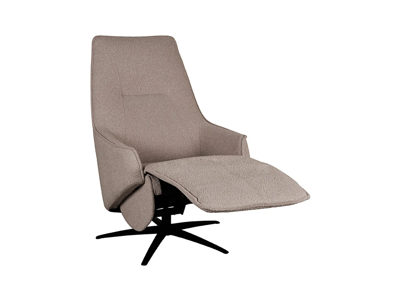 Sessel Odense - Taupe - Mikro-Wildleder - Elektrisch - 87x68x110 cm