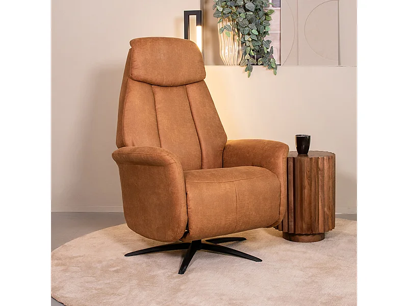 Fauteuil Oslo - Cognac - Micro Suede
