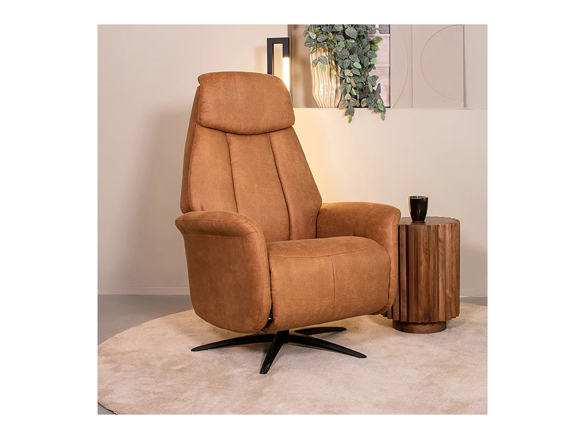 Fauteuil Oslo - Cognac - Micro Suede