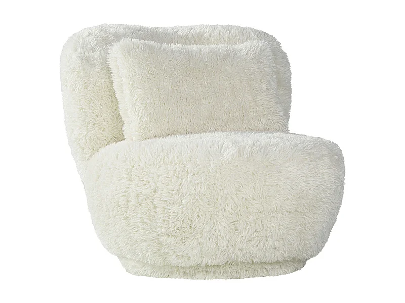 Fauteuil Doodle - Crème - Stof - 90x87x73 cm