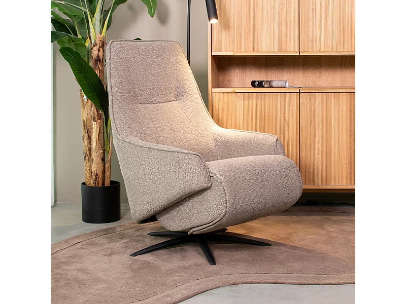 Fauteuil Odense - Gris truffe - Boucle