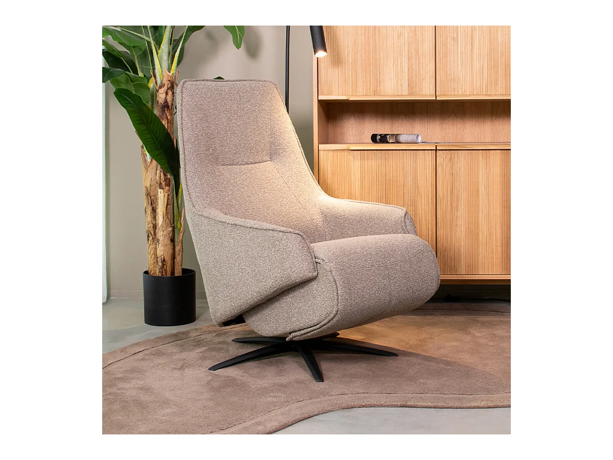 Fauteuil Odense - Gris truffe - Boucle