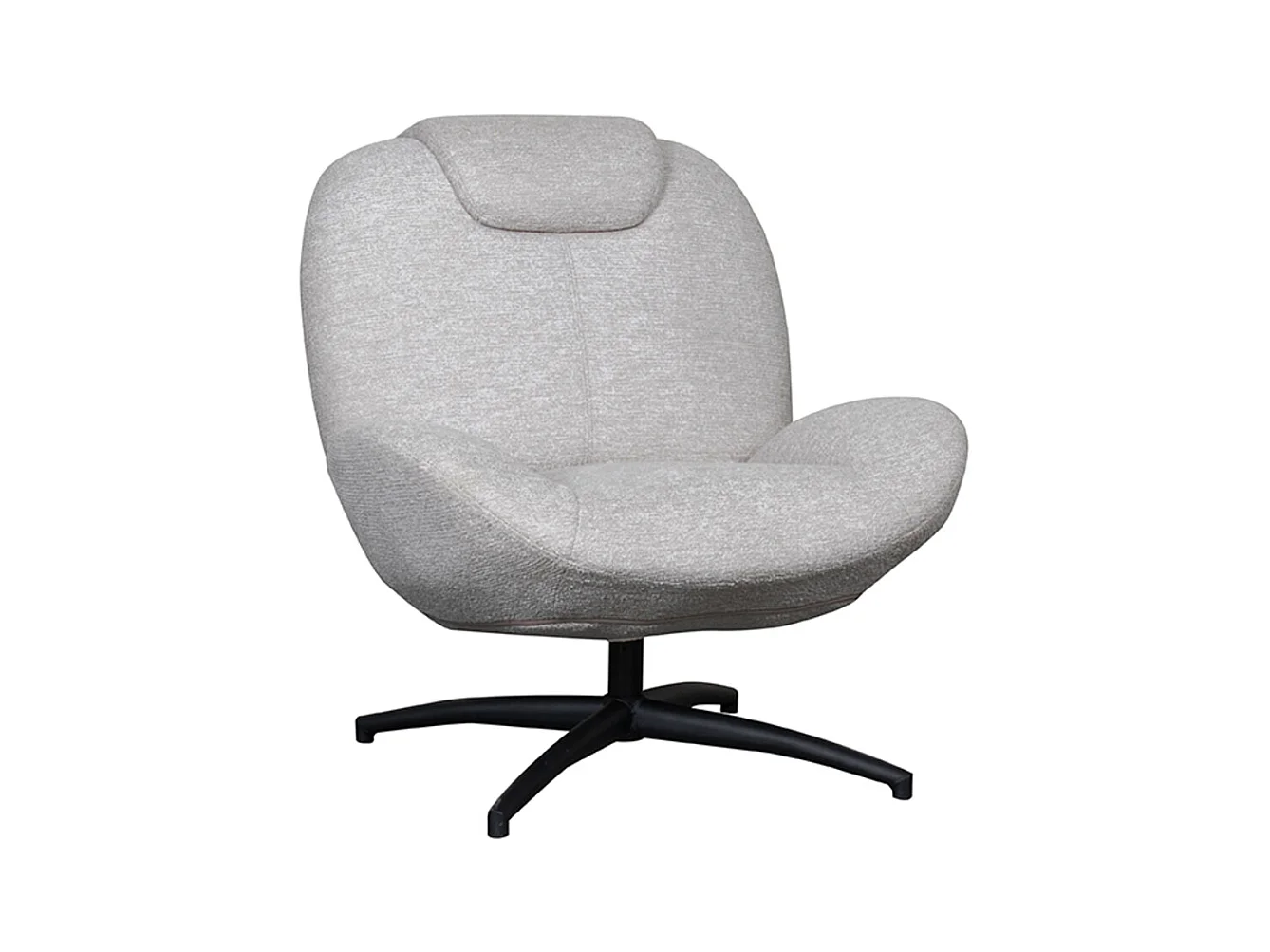 Fauteuil Clayton - Naturel - Tissu