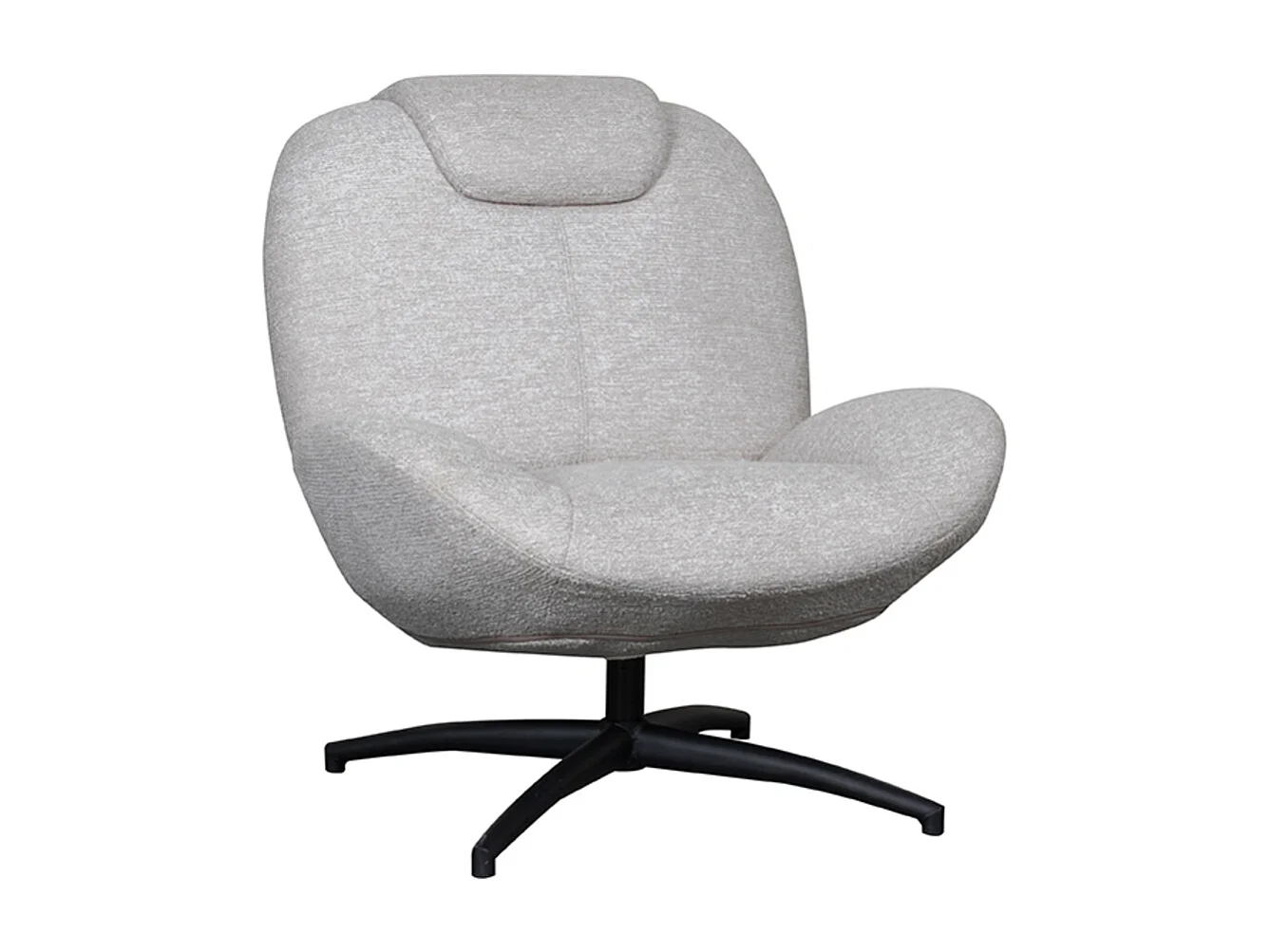 Fauteuil Clayton - Naturel - Tissu