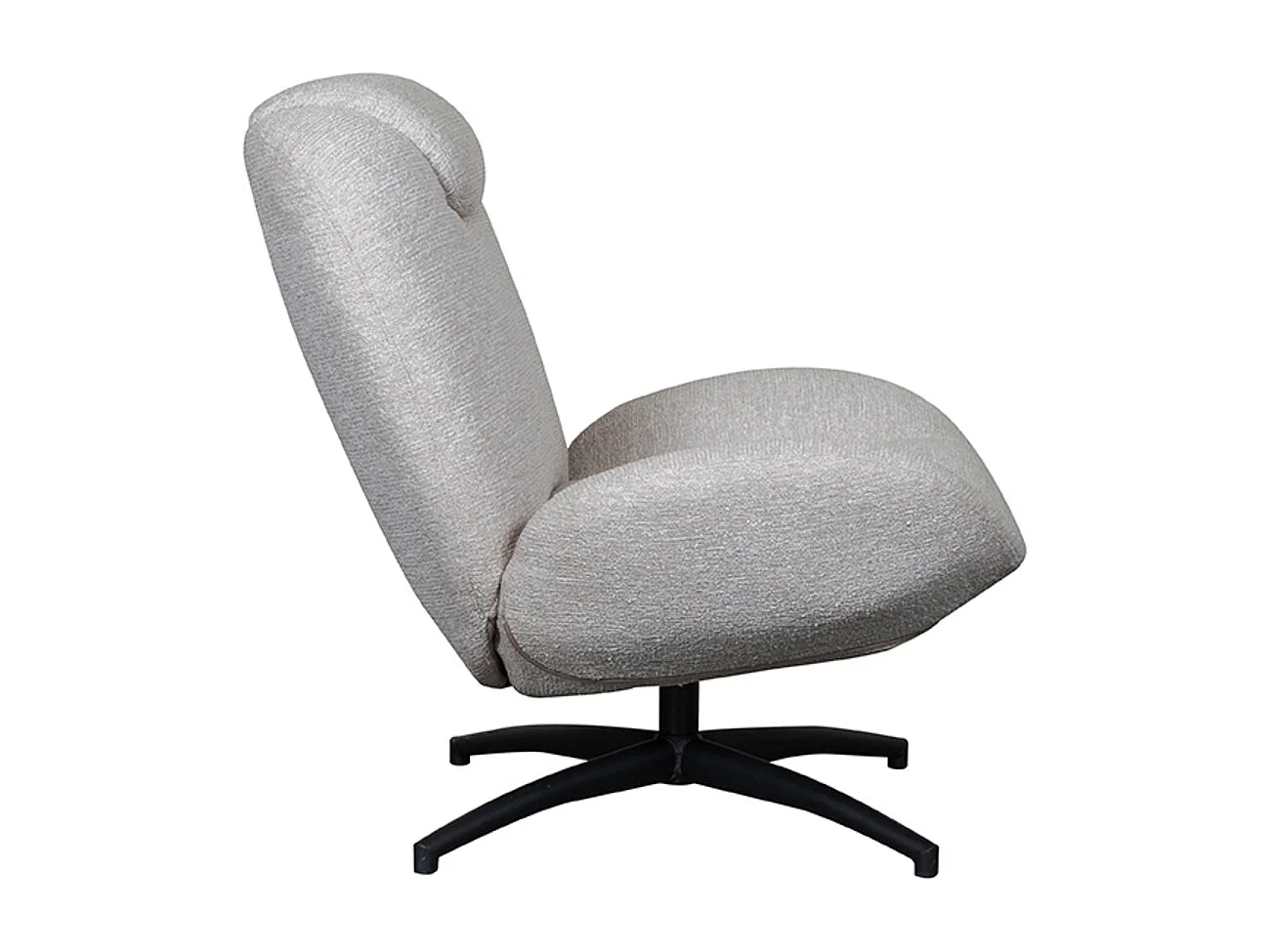 Fauteuil Clayton - Naturel - Tissu