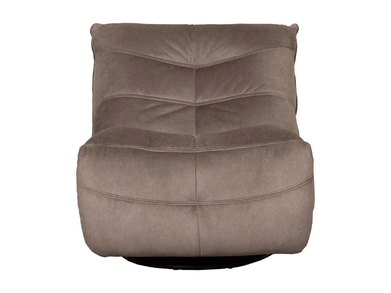 Relaxfauteuil Take It Easy Taupe Cosmo in Katoen met Inklapbare Voetensteun, Optimaal Comfort voor Volwassenen