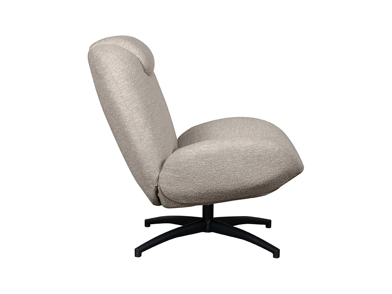 Fauteuil Clayton - Taupe - Tissu