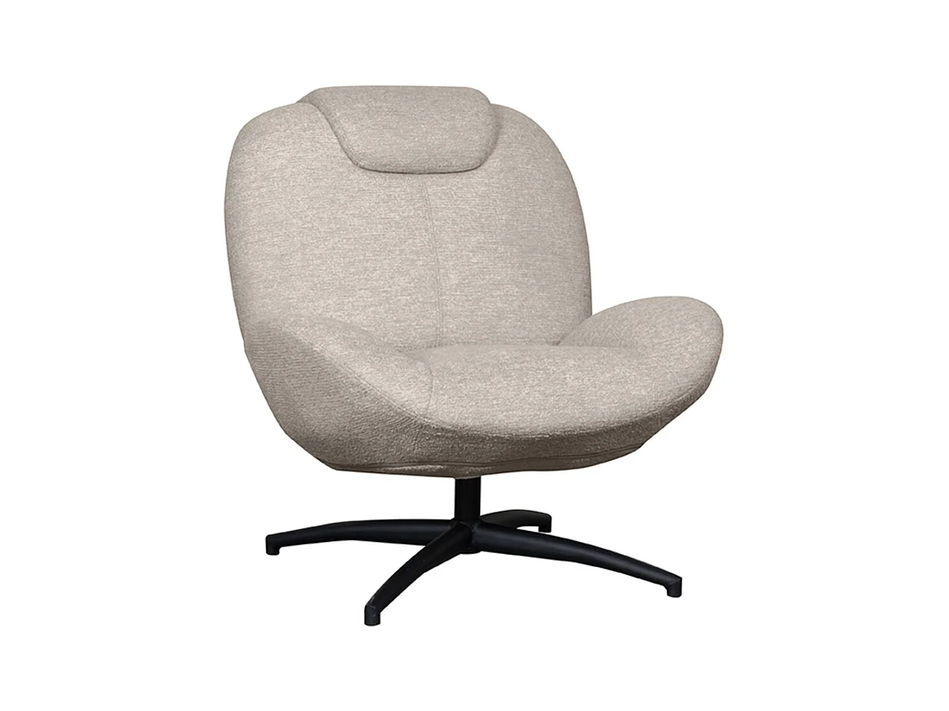 Fauteuil Clayton - Taupe - Tissu