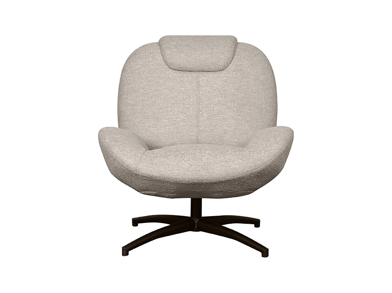 Fauteuil Clayton - Taupe - Tissu