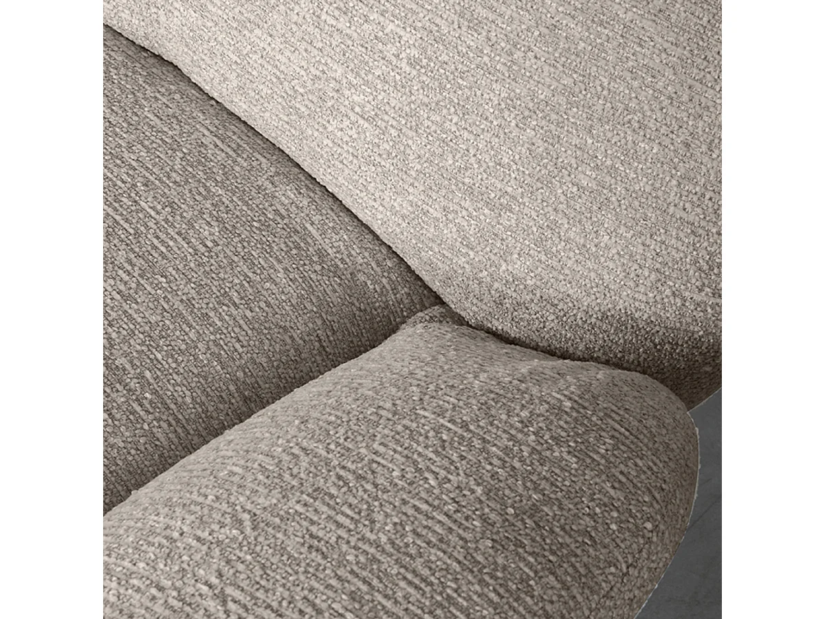 Fauteuil Clayton - Taupe - Tissu