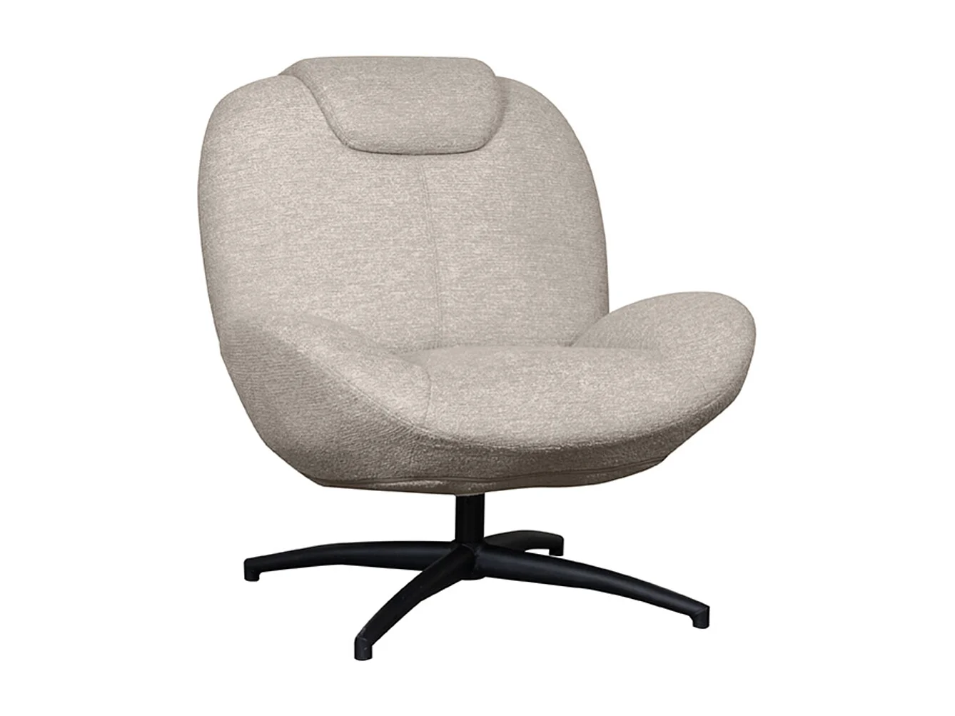 Fauteuil Clayton - Taupe - Tissu