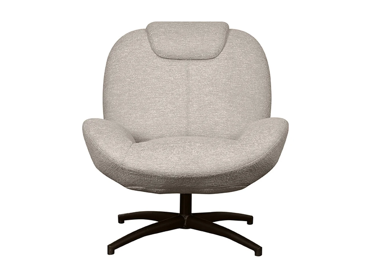 Fauteuil Clayton - Taupe - Tissu