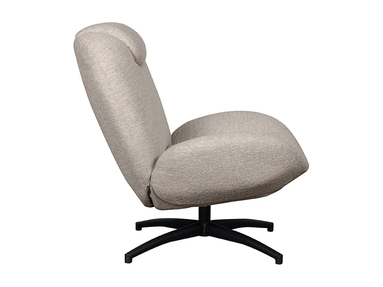 Fauteuil Clayton - Taupe - Tissu