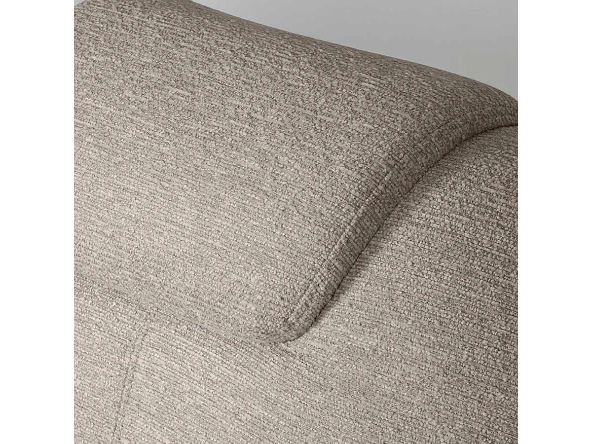 Fauteuil Clayton - Taupe - Tissu