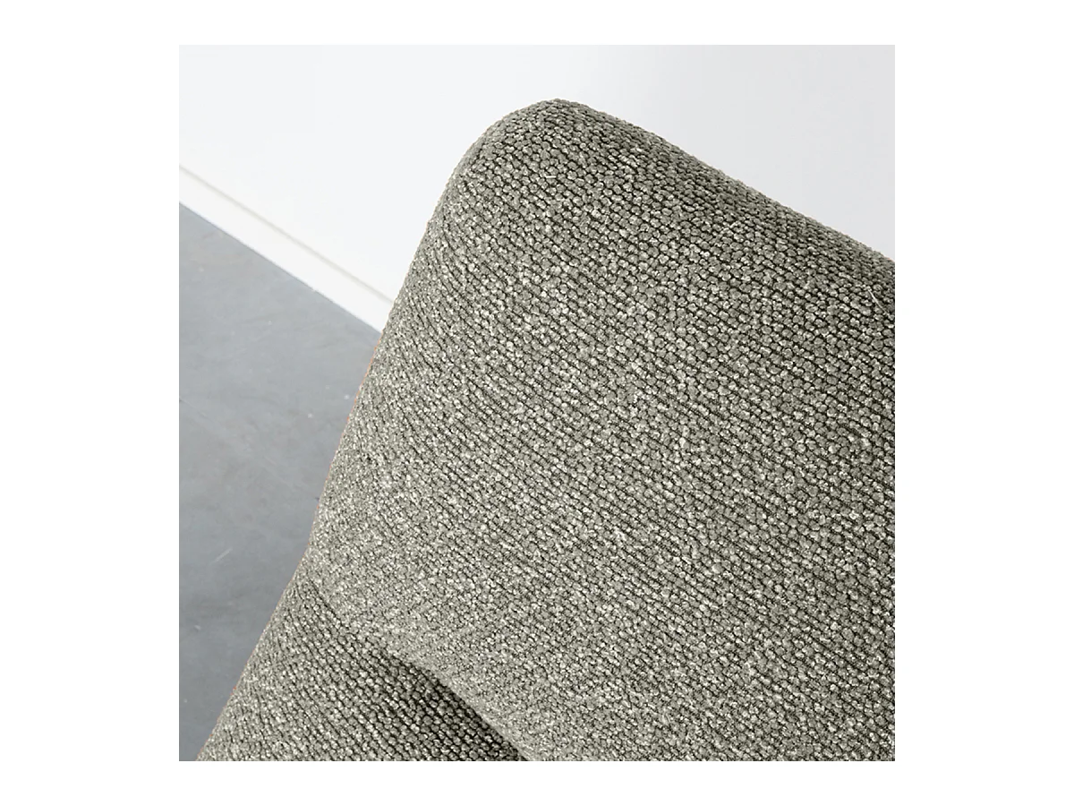 Fauteuil Calix - Gris truffe - Boucle