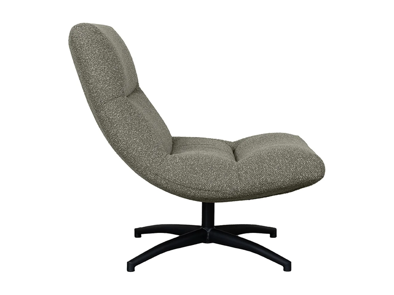 Fauteuil Calix - Gris truffe - Boucle