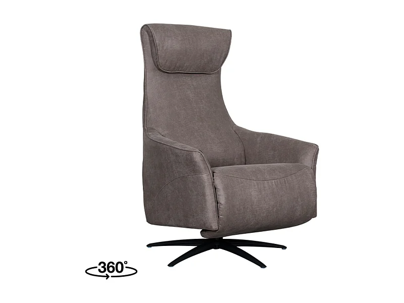 Sessel Lund - Taupe - Mikro-Wildleder