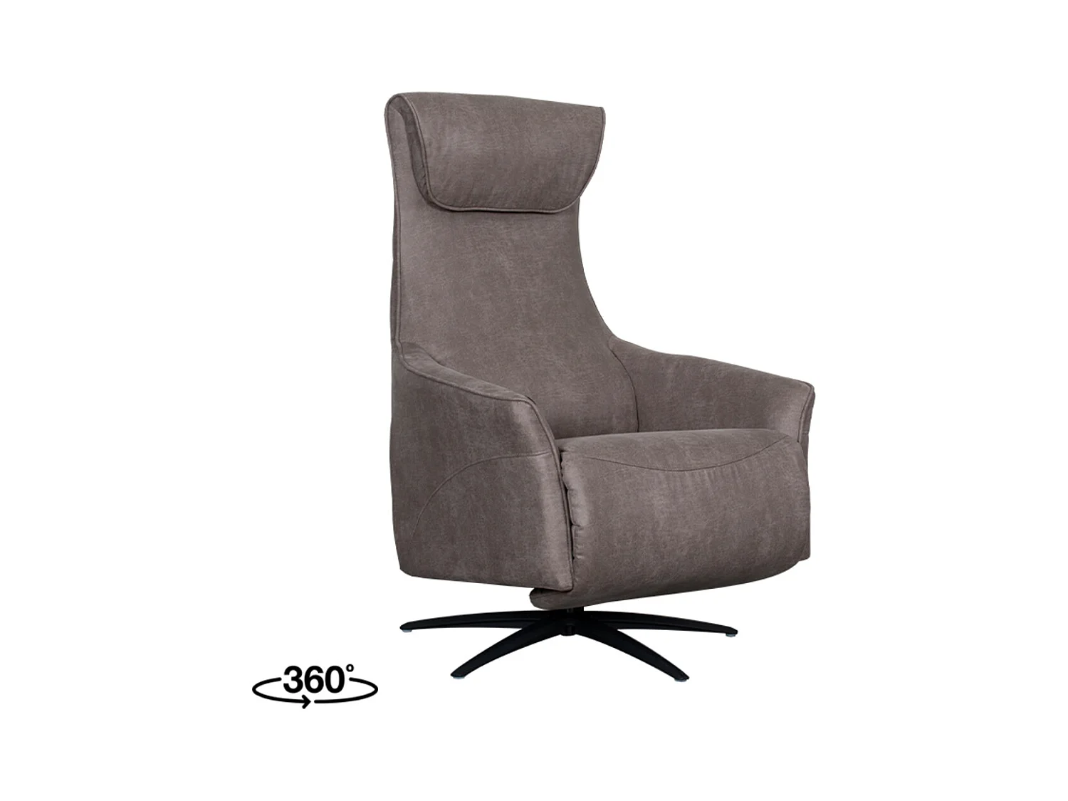 Sessel Lund - Taupe - Mikro-Wildleder