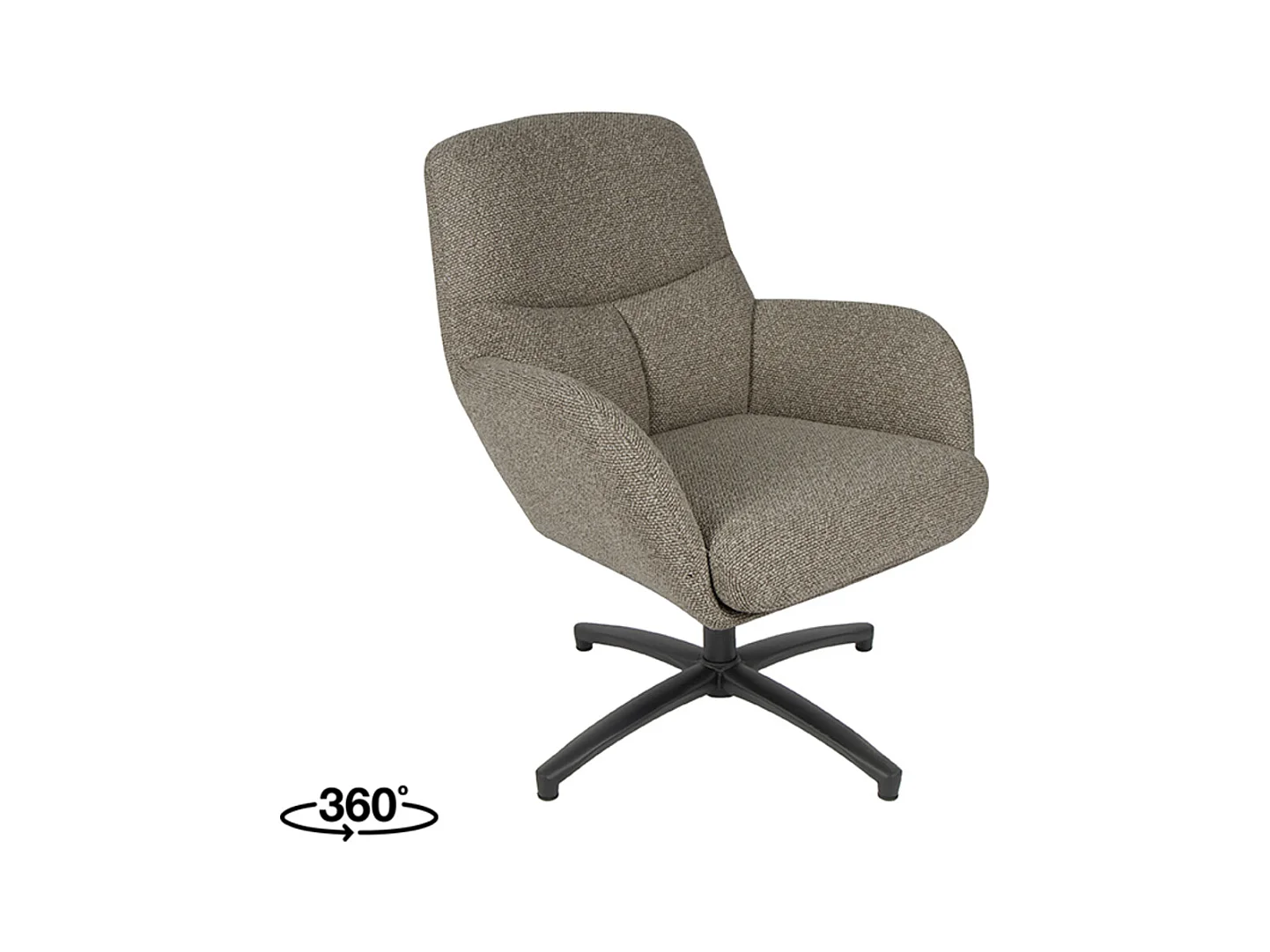 Fauteuil Chill Zone - Gris Truffe - Boucle