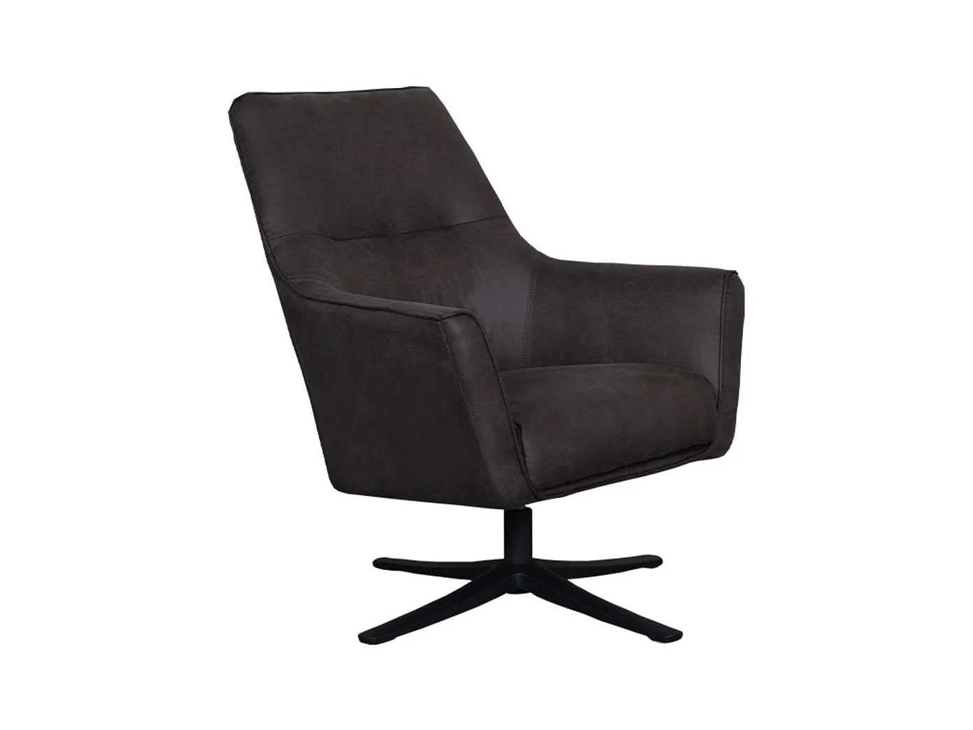 Fauteuil Tod - Anthracite - Micro Suede