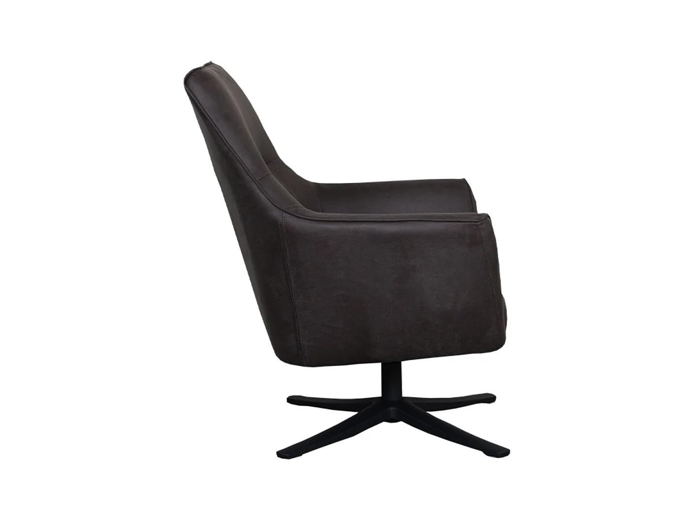 Fauteuil Tod - Anthracite - Micro Suede