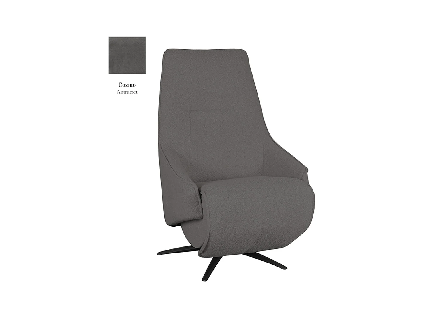 Fauteuil Odense - Anthracite - Cosmo - Électrique - 87x68x110 cm