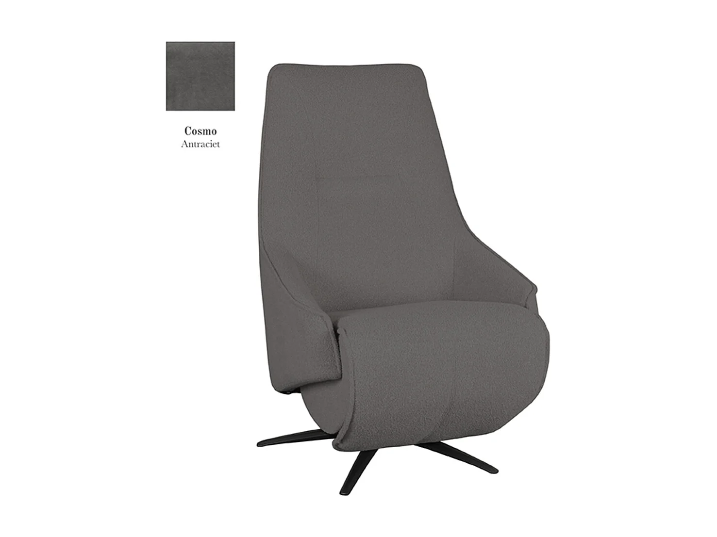 Fauteuil Odense - Anthracite - Cosmo - Électrique - 87x68x110 cm