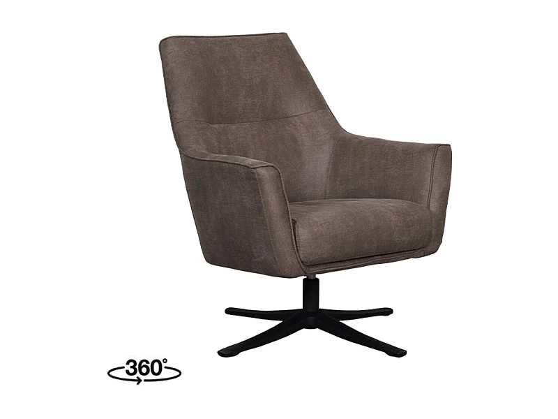 Sessel Tod - Taupe - Mikro-Wildleder